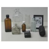 Vtg Glass Bottles, Philco Transistor Radio See