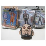 Abe Lincoln Mask W/Three Costumes See Info