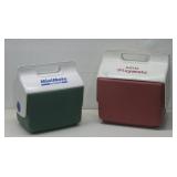 Two Vtg Igloo Lunch Coolers