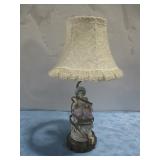 Vtg Porcelain Figural Table Lamp 19' See Info