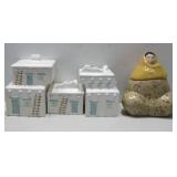 N/A & Pueblo Style Ceramic Cookie Jars See Info