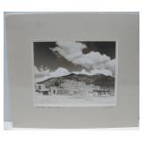 'Taos Pueblo' Taos, NM 1946 Matted Photo 16' x 14'