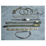 Twelve Assorted Fashion Bracelets