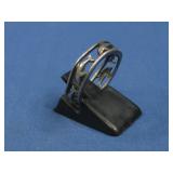Vtg Dolphin Cut Out Ring Hallmarked