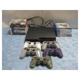 PS3 Gaming Console W/Controllers & Games See