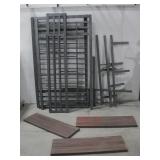 Youth Bed W/Rails Ladder & Bottom Work Station See