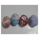 Four Hand Painted Easter Eggs