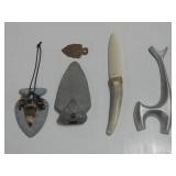 Bone Knife,Metal & Ceramic Arrow Head Decor & More