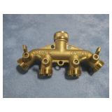 New Brass 4 Way Hose Manifold