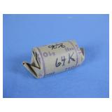 Roll 1964 Kennedy Half Dollars 90% Silver