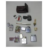 Zippo Lighter W/Various Refillable Lighters See