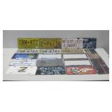 Nineteen State & Vanity License Plates W/Frames