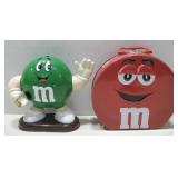 M&M Tin Vtg M&M Candy Dispenser