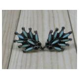S.S.1950 Zuni Needlepoint Turq. Earrings