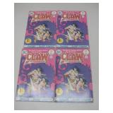Four Vtg Claw The Unconquered 1st DC Issue Comics