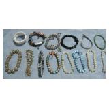 Fourteen Assorted Bracelets
