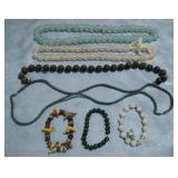 Six Stone Beaded Bracelets & Necklaces