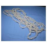 Five Rose Quartz Chip Bead Strands 136' Each