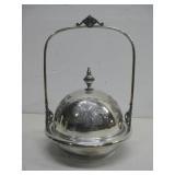 Antique Silver Plated Covered Butter Dish