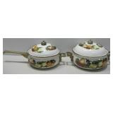 Two Vtg Regency Club Fruit Pattern Pot & Pan