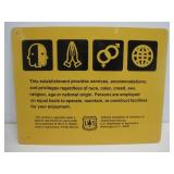 Original Unused US Forest Service Sign See Info