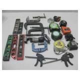 Tape Measures, Levels & Clamps