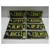 Eight New Mexico Chile License Plates