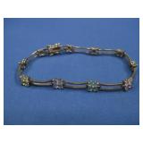 Sterling Silver Multicolor Gemstone Bracelet