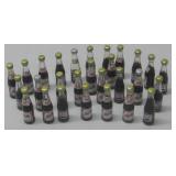 Twenty-Eight Vtg Miniature Pepsi-Cola Bottles 3'