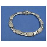 Vtg Sterling Silver Bracelet Hallmarked