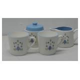 Vtg Marcrest Stetson Swiss Alpine Mugs,Creamer See