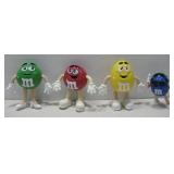 Four M & M Candy Dispensers Largest 6'