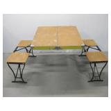 Vtg Handy Suitcase Picnic Table