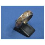 Vtg S.S. N/A Pink Stone Ring Hallmarked