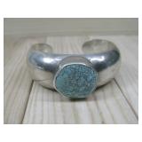 S.S Rainstar Turquiose Wide Bracelet Cuff Hallmark