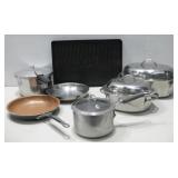 Presto Pressure Cooker W/Various Pots Pans Griddle