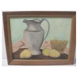 Vtg Framed Oil Painting Signed C.Sauls See Info