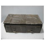 Vtg Military Cannon Ammunition Metal Box See