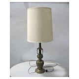James Mont Style Brass Base Table Lamp See Info