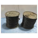 Two Vtg Military Phono Spool & Wire
