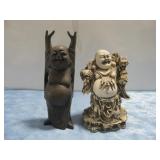 Wooden & Resin Buddha Figurines Largest 10' See