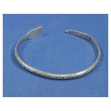 Vtg Sterling Silver Cuff Bracelet 13Grams