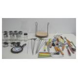 Kitchen Spice Jars Assorted Flatware See Info