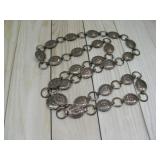 39' SW Stamped Copper Concho Circle Link Belt