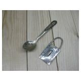 Sterling Silver Key Ring Hallmarked & Plated Spoon