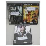 Three Playstation 2 Video Games Grand Theft See