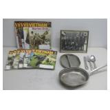 Vtg Military Mess Kit, Photo, Vietnam Magazines