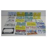 Twenty-Two Assorted Motorcycle License Plates