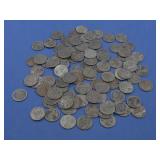 One Hundred WWII Zinc Steel Coins