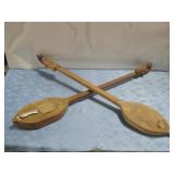 Two Vtg Wooden Igil Instruments See Info